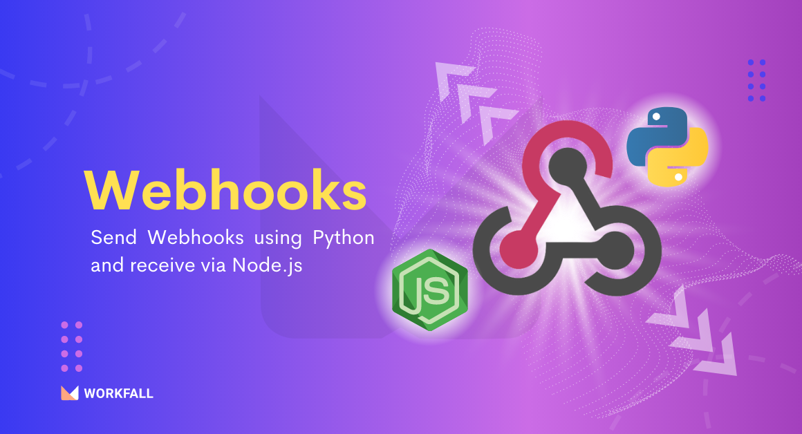 How to send Webhooks using Python and receive via Node.js Applications?